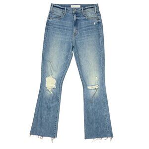 Mother Superior The Hustler Ankle Fray Jean 27 Ropes End Wash High Rise Flare
